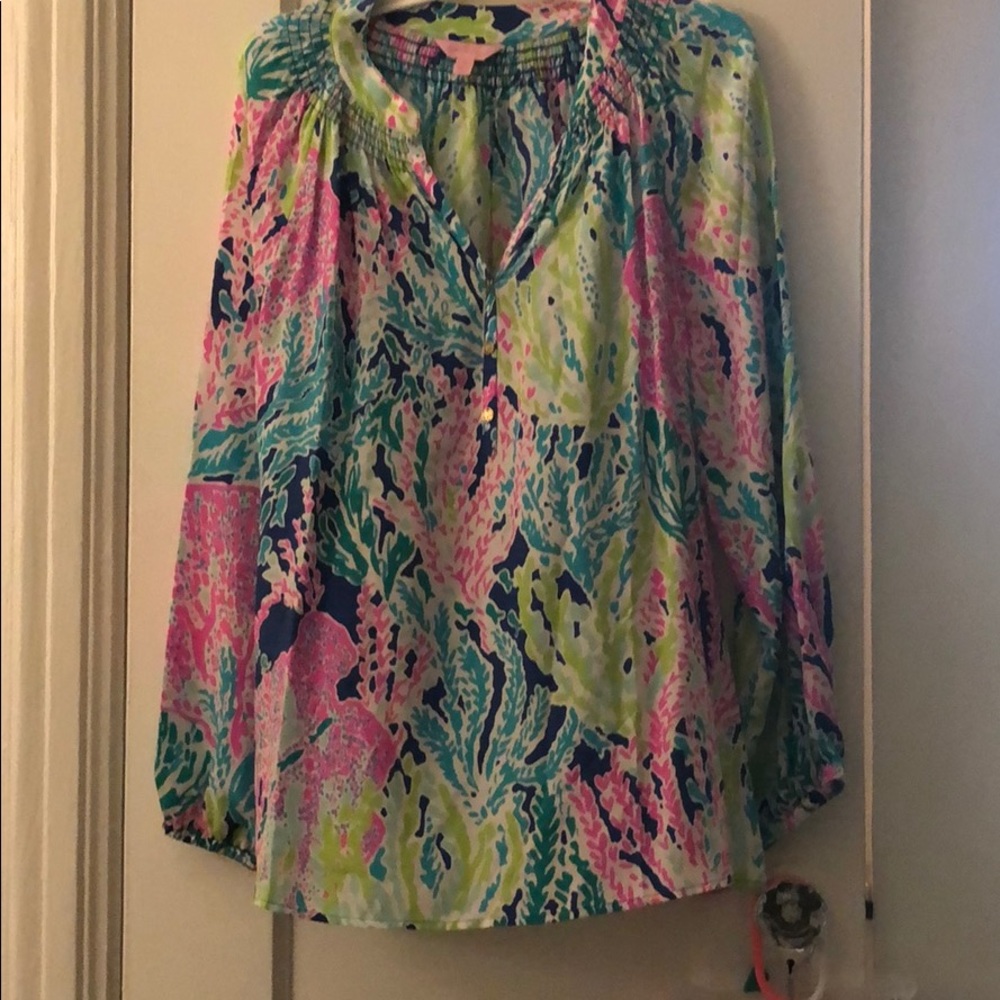 Lilly Pulitzer Navy lets cha cha Elsa XL